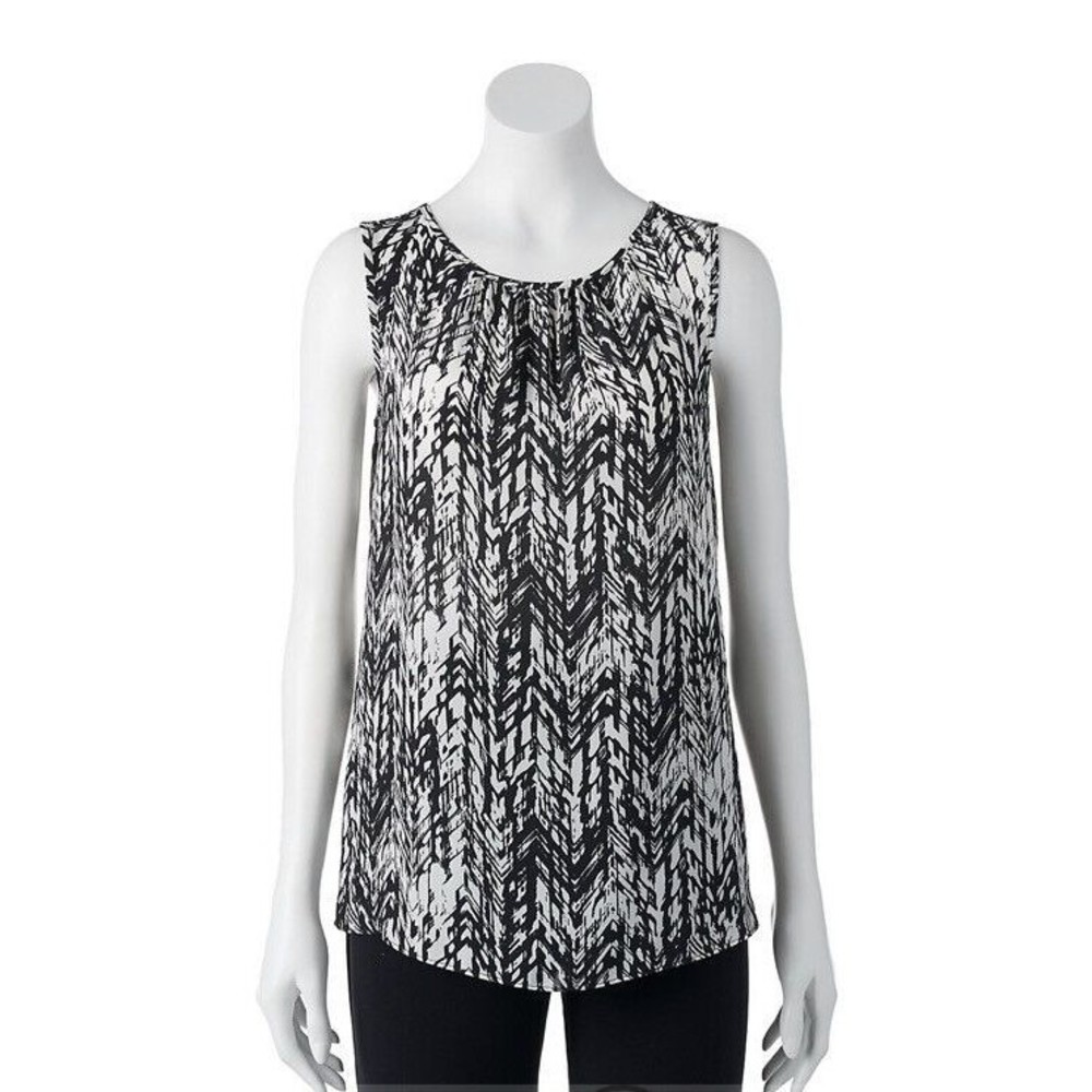 Apt 9 Shirred Shell Tank Blouse size Small